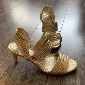 Halston Heritage Gold Sandal